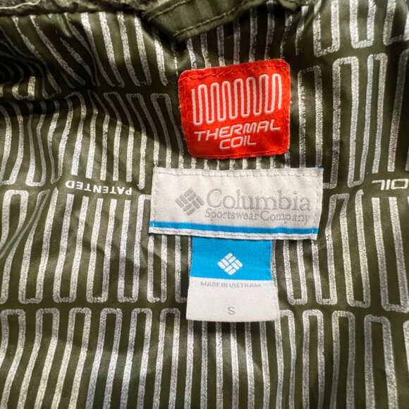 Columbia Penns Creek Women's Thermal Coil Hooded Insulated Jacket Olive Sz Small - Picture 3 of 16